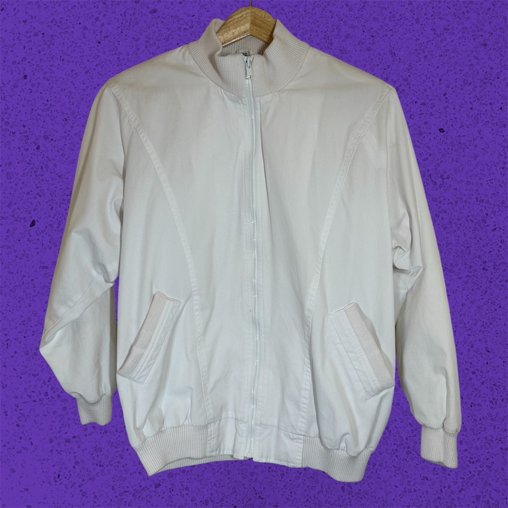 Vintage 90’s- Deadstock- Country Concepts- White Bomber Jacket- Women’s …